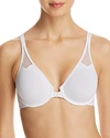 Wacoal Racerback Underwire Front Close Bra 65124 In White