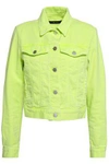 J BRAND J BRAND WOMAN DENIM JACKET CHARTREUSE,3074457345619530709