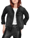 Free People We The Free Rumors Denim Jacket In Black