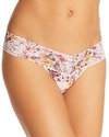 Hanky Panky Petite Low-rise Thong In Blanchefleur