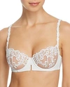 Simone Perele Saga Non-padded Lace Demi Bra In Ivory