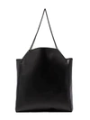 STELLA MCCARTNEY BLACK FALABELLA CHAIN TOTE BAG