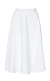 PRADA PLEATED COTTON MIDI SKIRT,709641