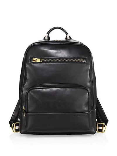 Bally Calf Leather Backpack In Black