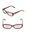 GUCCI 52MM Rectangle Optical Glasses,0400098342098
