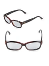 GUCCI 52MM Rectangular Optical Glasses,0400097173963