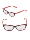GUCCI 52MM Square Optical Glasses,0400095077142