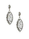 BAVNA Rainbow Moonstone, Champagne Diamond and Sterling Silver Drop Earrings,0400097895089