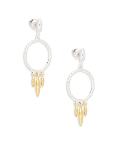 Gurhan 24k Yellow Gold-plated Drop Earrings In Silver
