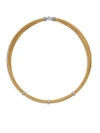 Alor Women's Goldtone Stainless Steel, 18k White Gold & Diamond Necklace