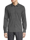 JOHN VARVATOS Slim-Fit Cotton Button-Down Shirt,0400098153419