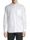 VALENTINO GRAPHIC SLEEVE COTTON BUTTON-DOWN SHIRT,0400098768061