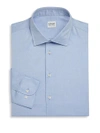 GIORGIO ARMANI Solid Slim-Fit Dress Shirt,0400097325091