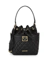 LOVE MOSCHINO Quilted Bucket Bag,0400097780441