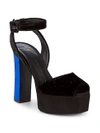 GIUSEPPE ZANOTTI Colorblock Platform Sandals,0400097760863