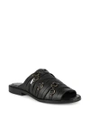 KELSI DAGGER BROOKLYN Classic Leather Flat Sandals,0400097576228