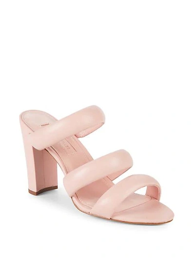 Avec Les Filles Mara Leather Sandals In Pink