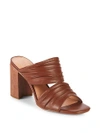 HALSTON HERITAGE KIERA LEATHER SANDALS,0400098982400