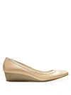 COLE HAAN ELSIE LEATHER WEDGE SHOES,0400087673882