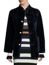 OPENING CEREMONY CULVER FAUX FUR REVERSIBLE COAT,0400095550813