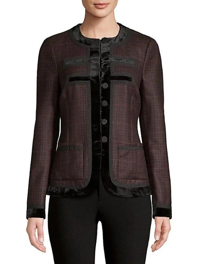 Givenchy Prince De Galle Wool Jacket In Purple