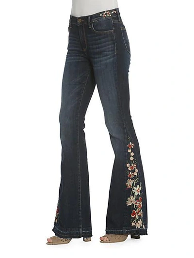 Driftwood Farrah Flare Jeans In Dark Wash