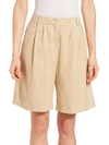 LAFAYETTE 148 SUEDE CLARKSON SHORTS,0400092106847