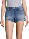 J BRAND Sachi Bleached Frayed Denim Shorts,0400097808068