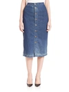 AG Thea Calf Length Skirt,0400096631617
