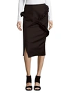 JIL SANDER Solid Cotton & Wool-Blend Pencil Skirt,0400093916250