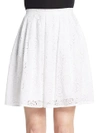 CHRISTOPHER KANE Floral Eyelet Skirt,0400088205553