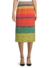 AKRIS Silk Midi Skirt,0400096982321