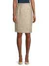 CALVIN KLEIN Tweed Straight Skirt,0400097563694