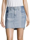 AG Sandy Colorblock Denim Mini Skirt,0400097982374