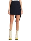 CALVIN KLEIN 205W39NYC Asymmetrical Draped Mini Skirt,0400097704810