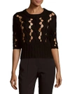 DKNY CABLE KNITTED WOOL SWEATER,0400094176605