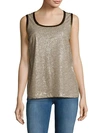 LAFAYETTE 148 Roya Scoopneck Sleeveless Tank Top,0400093608179