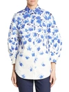 LELA ROSE Floral Print Shirt,0400097823719