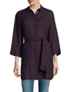 LAFAYETTE 148 Melody Solid Wool-Blend Blouse,0400094559316