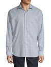 CULTURATA PLAID BUTTON-DOWN SHIRT,0400098941468