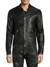 DIESEL BLACK GOLD Lionel Leather Jacket,0400098835691