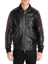 DSQUARED2 Sports Leather Jacket,0400098921707