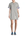 3.1 PHILLIP LIM / フィリップ リム EMBROIDERED COTTON FRENCH TERRY TUNIC DRESS,0400095981321
