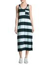 ATM ANTHONY THOMAS MELILLO Striped Mercerized Cotton Dress,0400096163740