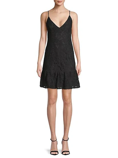 Bb Dakota Sleeveless Lace Dress In Black