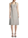 LUCCA COUTURE Daphne Linen Midi Dress,0400098748241