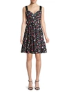 MARC JACOBS Floral-Print Belted A-Line Dress,0400099212547