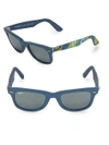 RAY BAN Printed Wayfarer Sunglasses,0400097139914