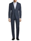 CALVIN KLEIN Extra Slim Fit Mini Windowpane Wool Suit,0400098159706