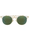 DOLCE & GABBANA DOLCE & GABBANA EYEWEAR LOGO PLAQUE WAYFARERS - 白色